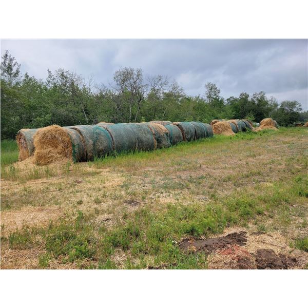 (Selling by the pile) 5 year old wheat straw. Approx 100 round bales. See Rick. Buyer responsible fo