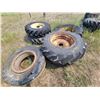 Image 2 : Assorted truck and tractor tires and rims. Various sizes.