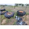 Image 3 : Assorted truck and tractor tires and rims. Various sizes.