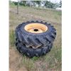 Image 4 : Assorted truck and tractor tires and rims. Various sizes.