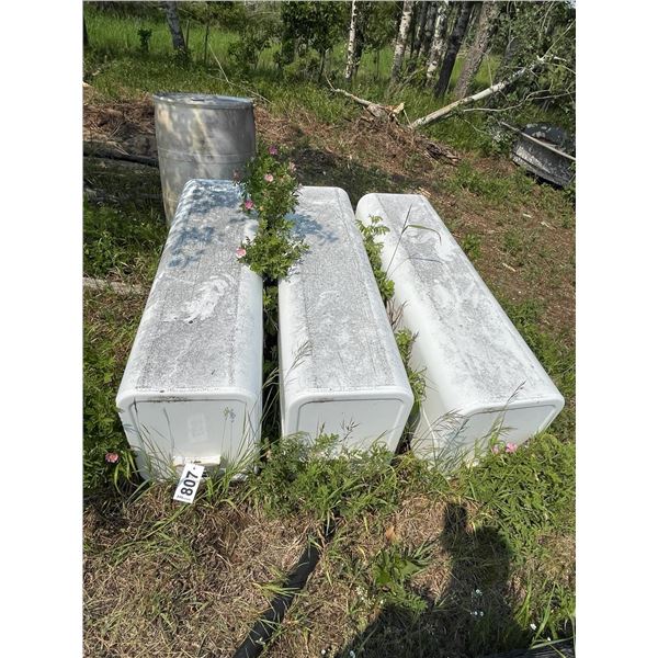 3 Roadbolt west steel square fuel tanks. 54" x 16" x20".