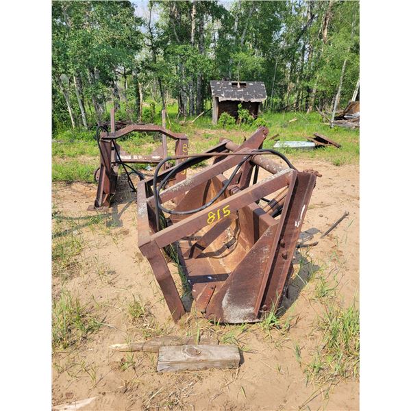 Front end tractor loader w/ 5ft bucket and grapple.