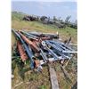 Image 1 : Assortment of scrap augers, galvanized galen etc.