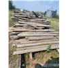 Image 3 : Variety of new and used fence posts. Approx 90, and wooden creep feeder (poor).