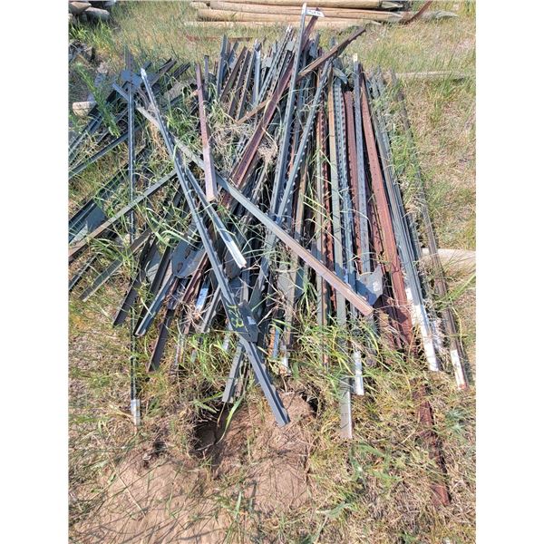 Large Qty of steel T posts. Straight, good condition.
