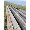 Image 3 : Lot of telephone poles. Approx 30ft, 6.5-17" diameters, approx. 13 in good condition.