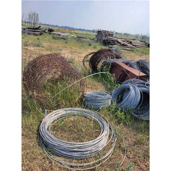 Large quantity of wire, page wire . Some new, some used.( Bucket sells separate)