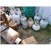 Image 1 : Propane tanks w/ propane. 2-20lbs, 3-30lbs, 3-10lbs, 2-100lbs.