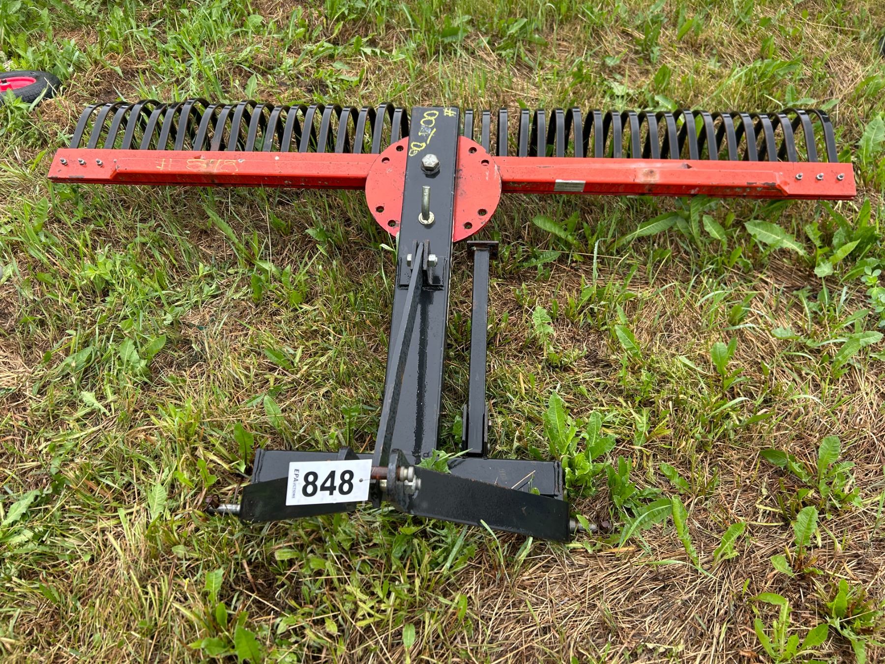 Farm King sand rake. 3pt hitch, heavy duty.