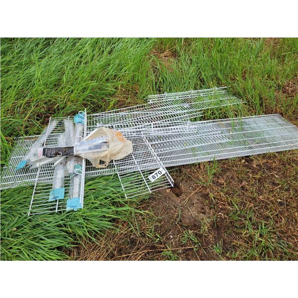 Metal wall racking. Complete w/ hardware.