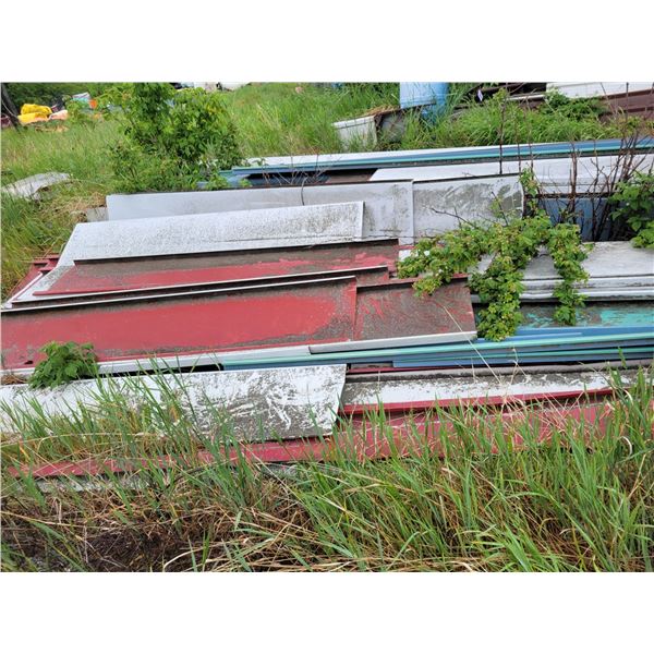 Large Qty  of galv. tin roofing.