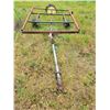 Image 1 : Farm use trailer. Bent draw bar, bad tire. 4ft set of roller packers.
