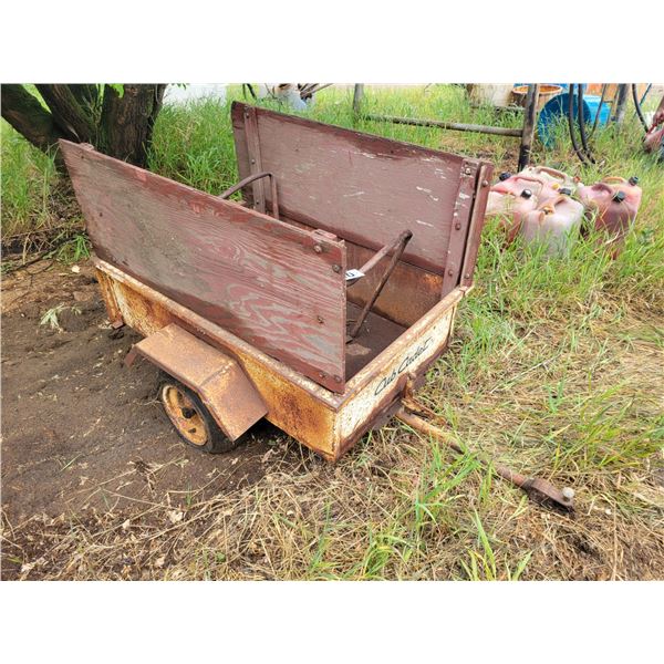 Cub cadet tilt box trailer. Approx  43" x 29".