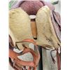 Image 4 : Western saddle. Approx 15", 5.5" gullet w/cinch, latigo etc.