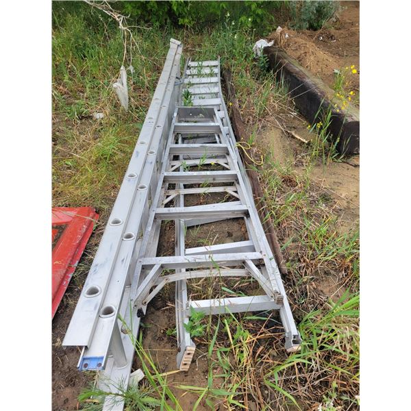 3 aluminum  ladders. Various sizes.