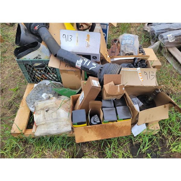 Qty  of farm parts, roller chain, filters, discbine flails etc.