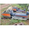 Image 3 : Pair of  Motoski 440 Chimo skidoos. Sold for parts , and a pallet of various parts.