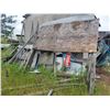 Image 2 : Qty  of signs of various sizes, lumber, and large wooden dog house. Buyer to load out.