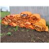 Image 1 : Large Qty  of  approx 17 large orange tarps.