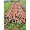 Image 1 : Qty  of  approx 2.5" x 2.5" box iron. 24ft, approx 104.