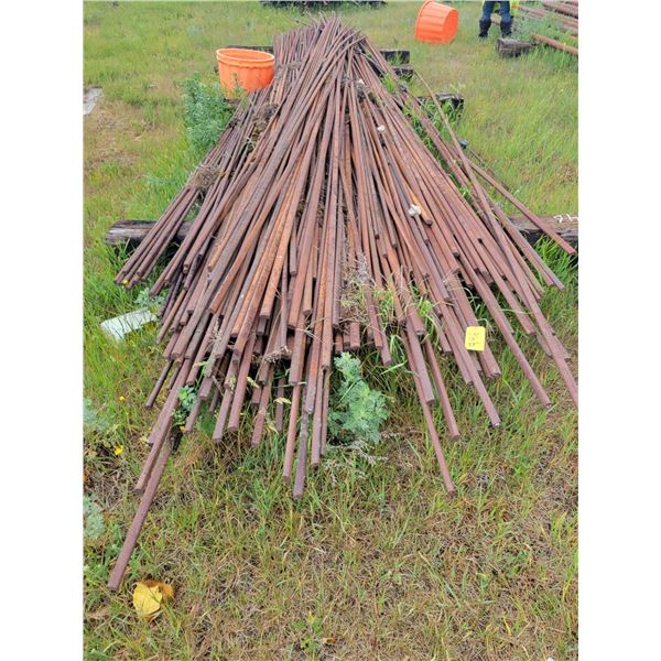 Qty  of countinueous sucker rod, and approx 5/8" mixed sucker rod.