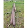 Image 1 : I beam approx 3/8" 6.5ft X 8ft and various pipe.