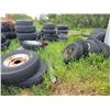 Image 2 : Large Qty  of various sized tires.