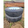 Image 1 : Set of 205/75/R15" tires on 4.5 5stud rims. As new.
