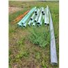 Image 1 : Qty  of approx 2" orange pvc pipe pieces, approx 6"manville pvc pipe pieces. Various lengths.