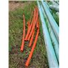 Image 3 : Qty  of approx 2" orange pvc pipe pieces, approx 6"manville pvc pipe pieces. Various lengths.