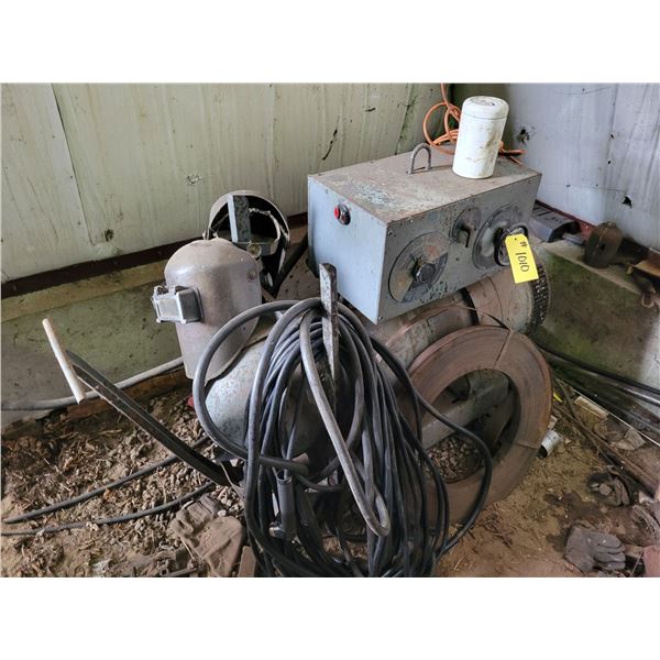 3 phase motor generator welder w/cable.