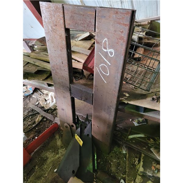 Front end loader frame. Cut outs etc.