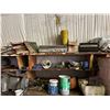 Image 3 : Contents of south wall.  All content on shelves, and floor. Washers, bolts, wrenches, grease, tools