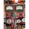 Image 12 : Sun electric volt amp tester. A/c pump, gauges. Approx 24 cans of a/c .
