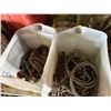 Image 4 : Assorted hitches , chain, extension cords , table, misc .