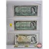 Image 1 : Canada $1 Bills (3):  - 1954 Beattie/Rasminsky #HM8804277 - 1967 Beattie/Rasminsky # 1867 1967 - 197