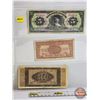 Image 1 : Foreign Notes (5):  - Mexico Cinco Pesos 1961 - Austria 50 Groschen Allied Military Authority 1944 -