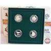 Image 2 : RCM 2000 Sterling Silver 50-Cent Sterling Silver Four-Coin Set : Canada's Birds of Prey (COA) (SEE P