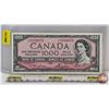 Image 1 : Canada $1000 Bill 1954 : Lawson/Bouey #AK1034973 (See Pics for Varieties, Conditions, Serial Numbers