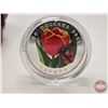 Image 2 : RCM 2011 $20 Fine Silver Coin : Tulip with Glass Ladybug (COA #295) (Murano Glass) (99.99%) (SEE PIC
