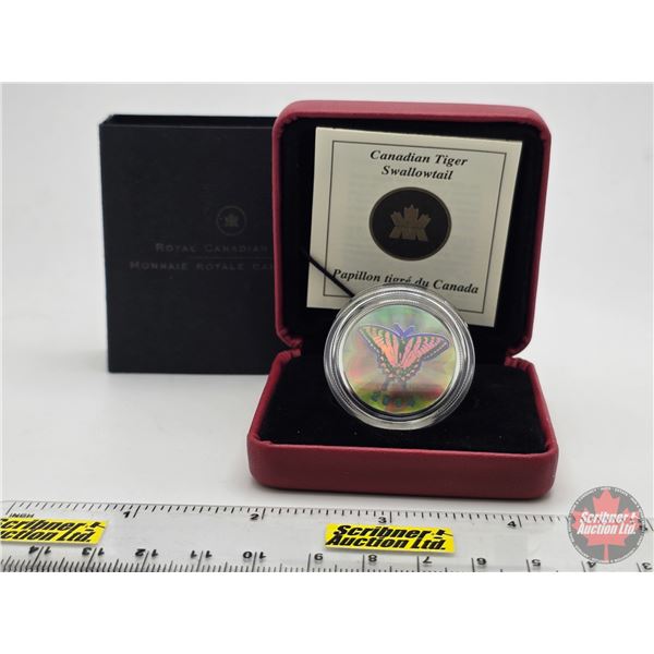 RCM 2004 Butterfly Collection : Canadian Tiger Swallowtail (COA #08883) (92.5%) (SEE PICS!)  (Listin