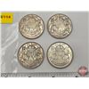 Image 2 : Canada Fifty Cent (4): 1950; 1951; 1952; 1953 (SEE PICS!)  (Listing & Descriptions are a GUIDE ONLY 