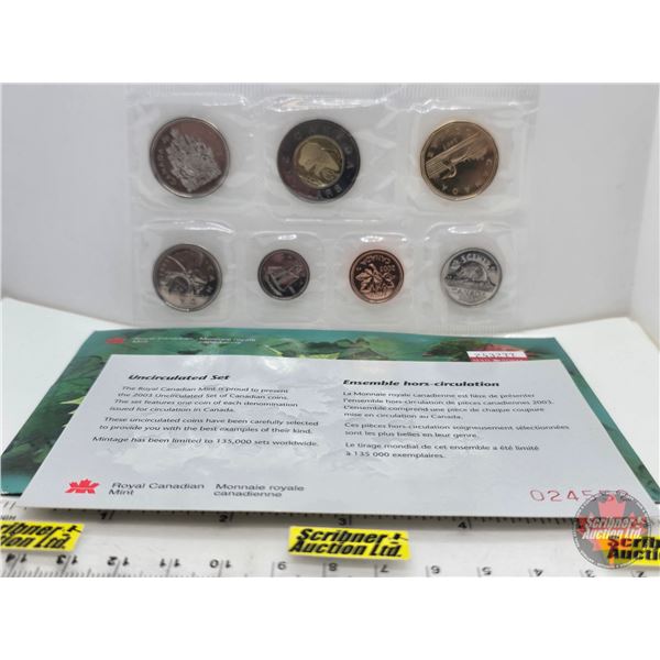 RCM 2003 Uncirculated Coin Set (SEE PICS!)  (Listing & Descriptions are a GUIDE ONLY and are subject