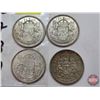 Image 2 : Canada Fifty Cent (4): 1956; 1957; 1958; 1959 (SEE PICS!)  (Listing & Descriptions are a GUIDE ONLY 