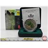 Image 1 : RCM 2002 : $5 Silver Maple Leaf Coloured Coin (COA #09394) (99.99%) (SEE PICS!)  (Listing & Descript