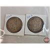 Image 2 : USA Collector Combo:  - Morgan Dollar 1921D - Peace Dollar 1922 - $2 Bill 1988 : #G87214596C (See Pi
