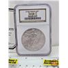 Image 2 : USA 2003 Dollar : Eagle : 1oz Fine Silver (NGC Cert : MS69) (99.99%) (SEE PICS!)  (Listing & Descrip