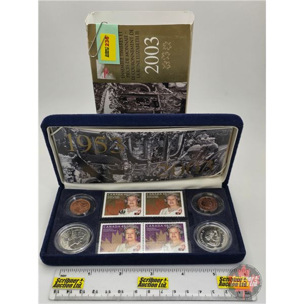 RCM 2003 Queen Elizabeth II Coronation Stamp & Coin Set 1953-2003 (COA) (SEE PICS!)  (Listing & Desc