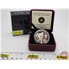 Image 1 : RCM 2011 : $25 Fine Silver Hologram Coin : Wayne & Walter Gretzky (COA #11122) (99.99%) (SEE PICS!) 