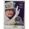 Image 1 : RCM 2006 : Twenty Five Cent Coloured Coin : 80th Birthday of the Queen (#06265) (Unopened) (SEE PICS